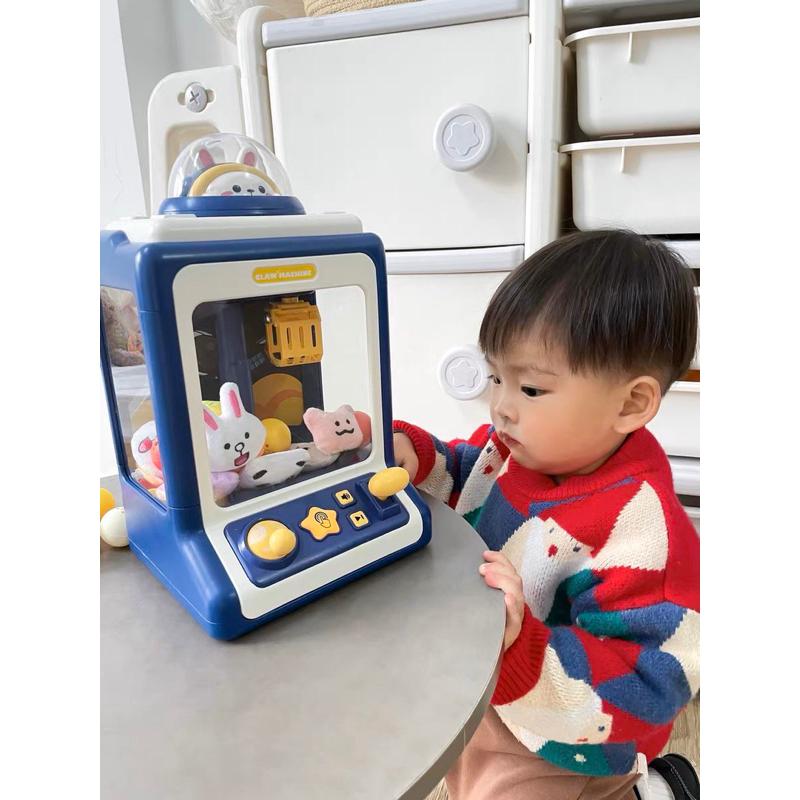 現貨  新款娃娃機 娃娃機  家庭版娃娃機 萌兔娃娃機 夾公仔扭蛋機 兒童娃娃機-細節圖9