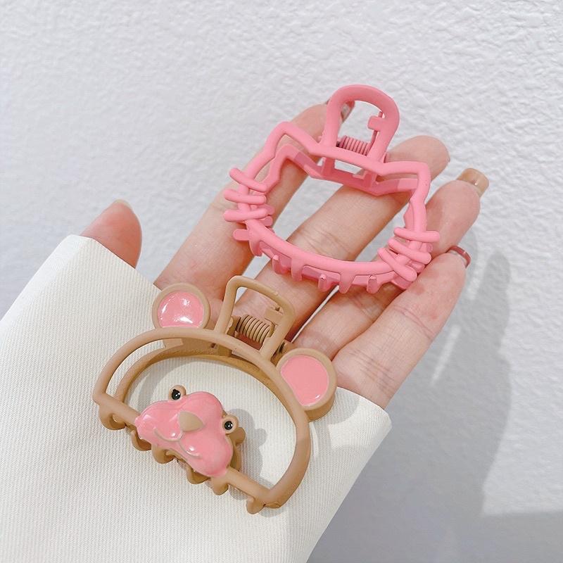 台灣飾品 好可愛 鯊魚夾 公主夾 和金抓夾 髮抓 馬尾神器 固定抓夾 親子髮夾 小熊髮夾 貓咪髮夾兒童髮夾 兒童髮抓抓夾-細節圖5