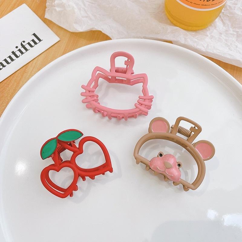 台灣飾品 好可愛 鯊魚夾 公主夾 和金抓夾 髮抓 馬尾神器 固定抓夾 親子髮夾 小熊髮夾 貓咪髮夾兒童髮夾 兒童髮抓抓夾-細節圖6