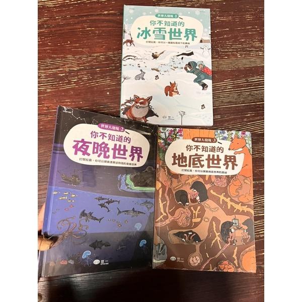 台灣童書/世一出版社出清/世界大發現-你不知道的冰雪世界/ 兒童精裝繪本 童書 兒童百科書 國小自然書 兒童繪本地理書-細節圖2