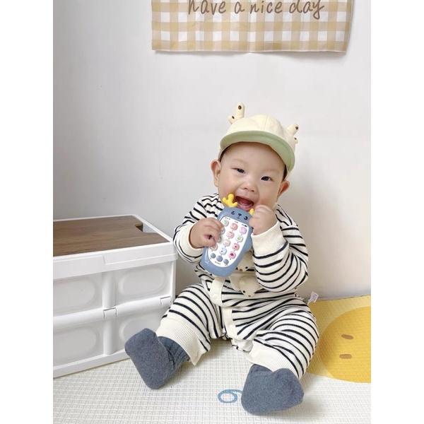 寶寶玩具 可咬牙膠 【現貨】早教可咬牙膠雙語寶寶手機玩具 小鹿音樂手機 鹿角手機 兒童手機故事機聲光玩具安撫玩具-細節圖5