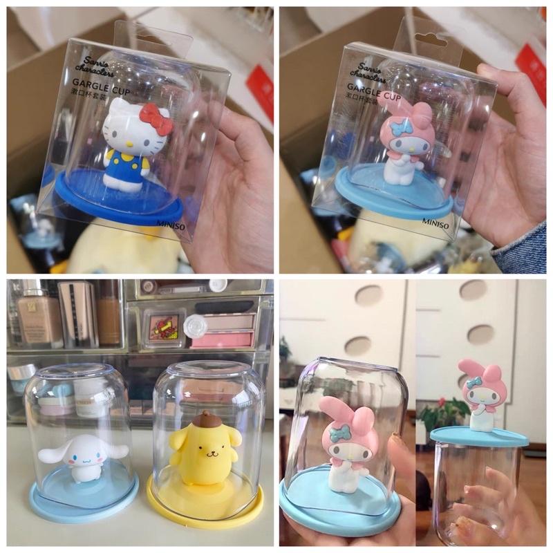 超可愛 漱口杯 杯子 公仔杯 +杯蓋 韓國代購 名創優品 可愛水杯 公仔水杯-細節圖2