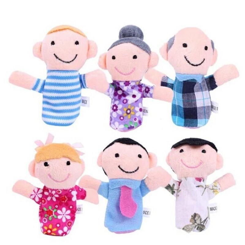 現貨少量一家人手指偶 講故事玩偶 家庭教育 手偶 一家人娃娃 睡前故事 家家酒人物 特特梭利 教具 教學娃娃-細節圖3