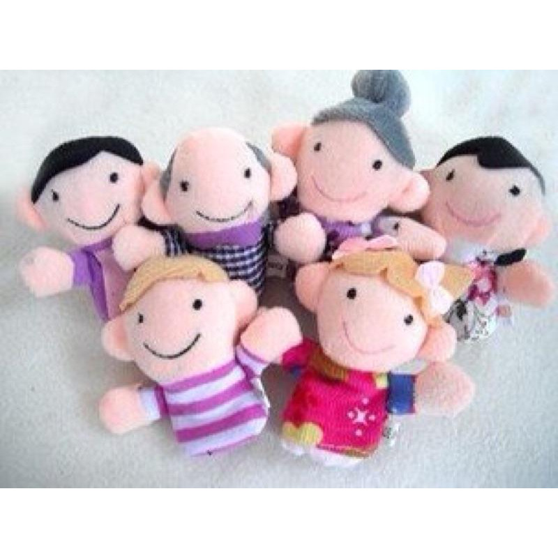 現貨少量一家人手指偶 講故事玩偶 家庭教育 手偶 一家人娃娃 睡前故事 家家酒人物 特特梭利 教具 教學娃娃-細節圖4