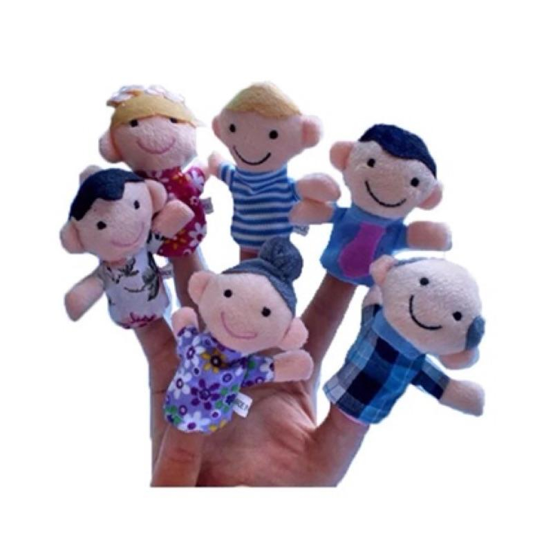 現貨少量一家人手指偶 講故事玩偶 家庭教育 手偶 一家人娃娃 睡前故事 家家酒人物 特特梭利 教具 教學娃娃-細節圖5