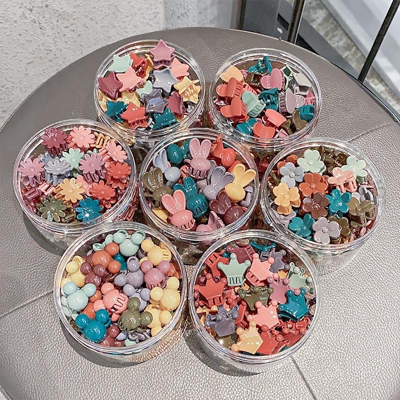 飾品-50入罐裝/特價/親子小髮夾混款 兒童髮夾 瀏海髮夾-細節圖3