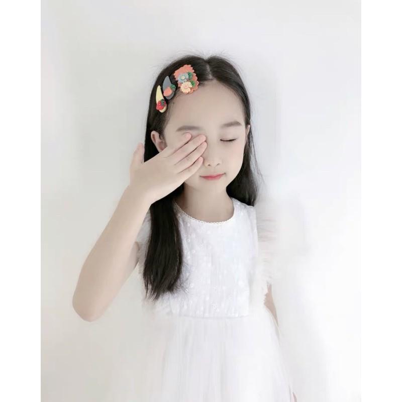 針織刺毛線髮夾 布藝髮夾 泫雅風針織花朵髮夾 手工編織劉海夾邊夾 ins可愛兒童毛線bb夾 一字夾 碎髮夾 頂夾 側邊夾-細節圖8