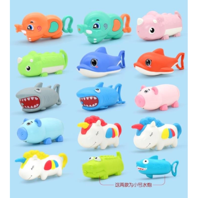 2020新款 抽拉式水槍/ $100洗澡玩具 兒童水槍 鱷魚鯊魚抽壓式水槍 水炮 蜘蛛人水槍 麵包超人水槍 兒童玩水槍-細節圖2