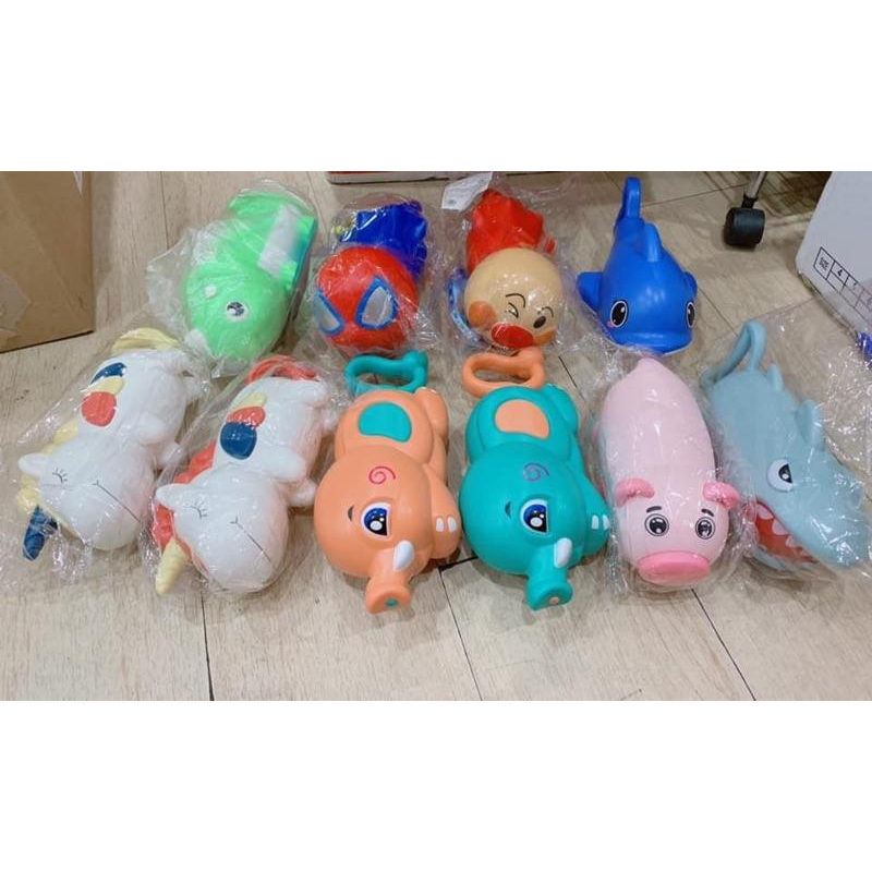 2020新款 抽拉式水槍/ $100洗澡玩具 兒童水槍 鱷魚鯊魚抽壓式水槍 水炮 蜘蛛人水槍 麵包超人水槍 兒童玩水槍-細節圖8