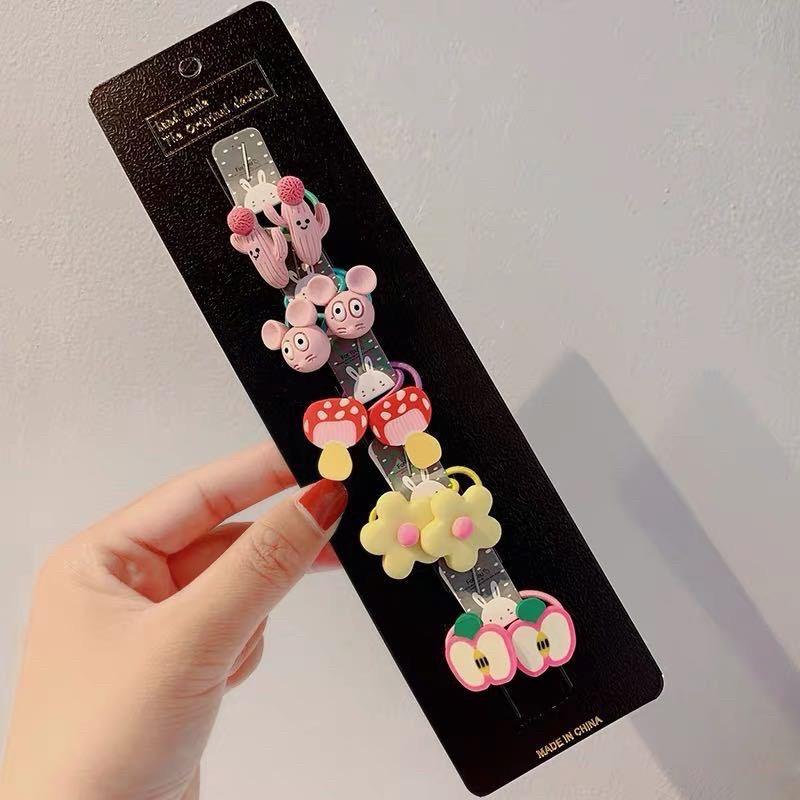 飾品-10條價錢）女童手指圈 獨角獸髮繩 泫雅花小號橡皮筋女童頭繩不傷發頭飾 寶寶髮圈 嬰兒手指髮圈 兒童髮繩-細節圖7