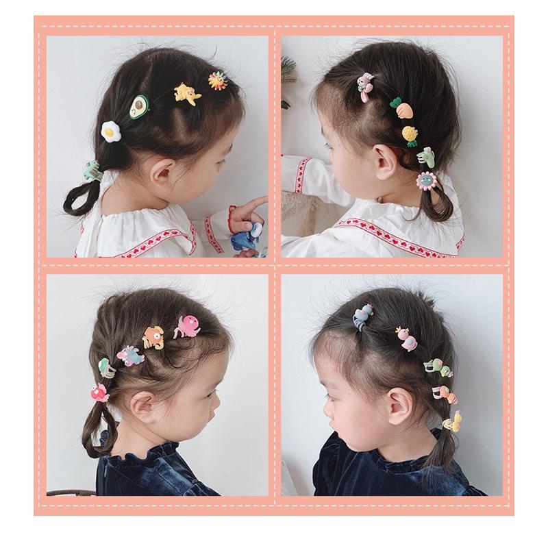 飾品-10條價錢）女童手指圈 獨角獸髮繩 泫雅花小號橡皮筋女童頭繩不傷發頭飾 寶寶髮圈 嬰兒手指髮圈 兒童髮繩-細節圖9