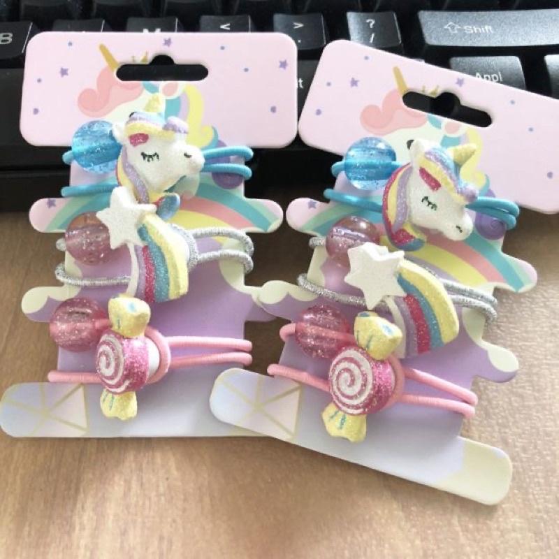 6入價錢~超美 INS獨角獸夢幻髮繩 📌獨角獸髮繩 彩虹小馬髮繩 獨角獸髮夾 可愛彩虹獨角獸 髮夾髮繩 兒-細節圖3