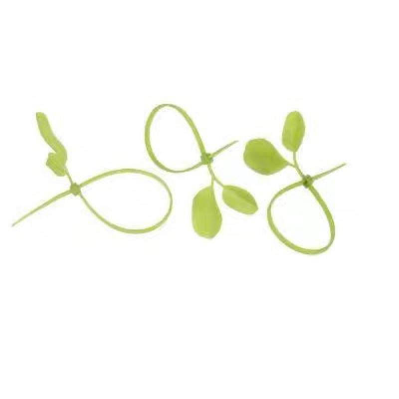 小草束帶 嫩葉束帶 綠葉束帶 葉子束帶 束帶 造型束帶 扎綁帶 整線 束線帶 仿真樹葉 外送員車牌可以用 也可以綁外送傘-細節圖2