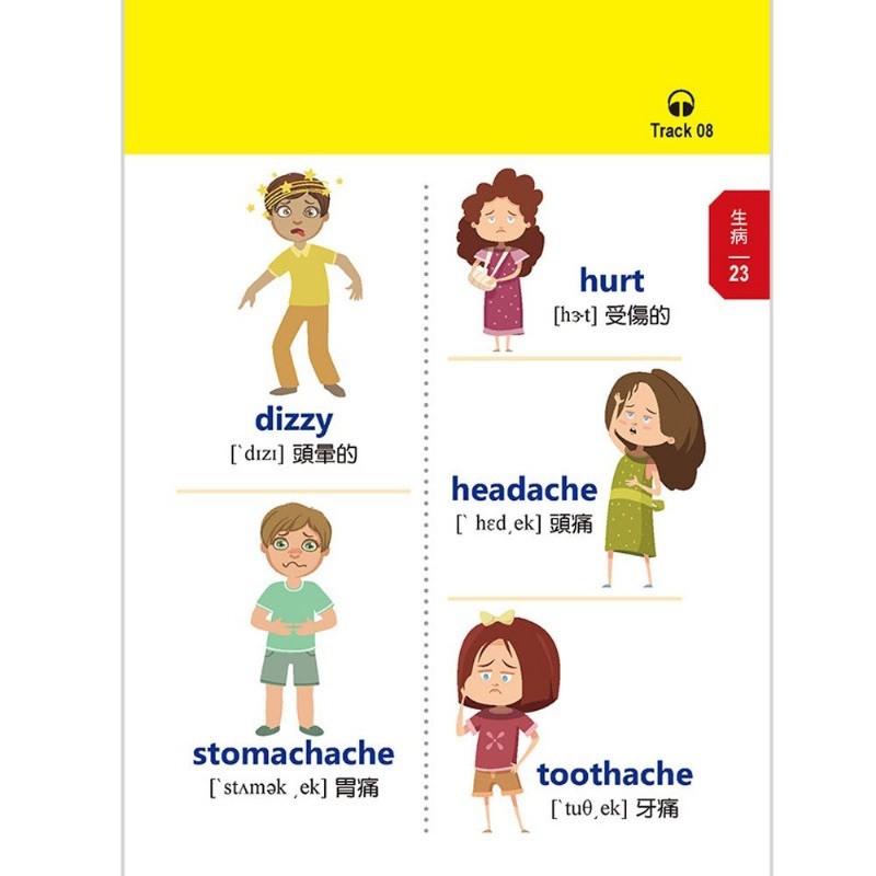 台灣童書-親子學研__兒童常用英語500單字 兒童英文字典 英文必學 英文辭典 英文識字 學習英文單字-細節圖2