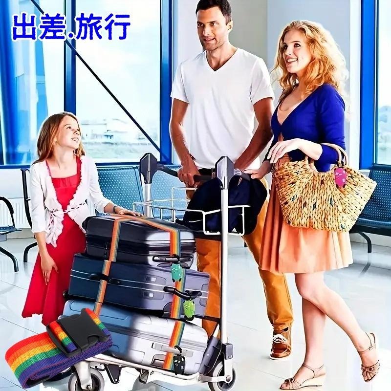 🔴台灣現貨+發票 旅行箱綁帶束帶 耐磨有韌性 可豎綁可橫綁 行李箱束帶 行李束帶 行李綁帶 行李帶 行李箱綁帶 出國旅行-細節圖2