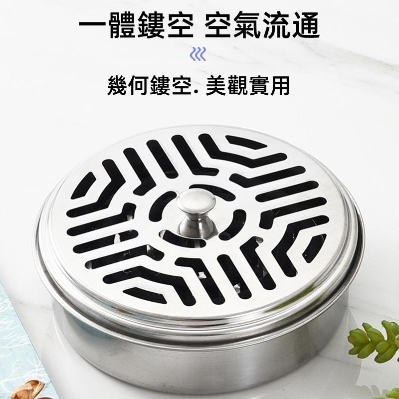 🔴台灣現貨+發票 家用蚊香盤 帶蓋蚊香托盤 附蓋 便攜式鋸齒接灰盤 蚊香架 蚊香盤 帶蓋托盤 檀香盒 居家 室外 露營-細節圖5