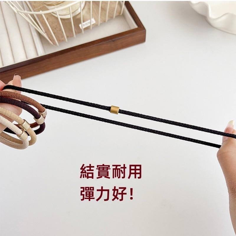 🔴台灣現貨+發票 韓國髮圈 大地色 髮圈 韓系百搭彈力髮繩 綁頭髮 馬尾 甜美 髮束 高彈力髮繩 基礎款 髮飾-細節圖8