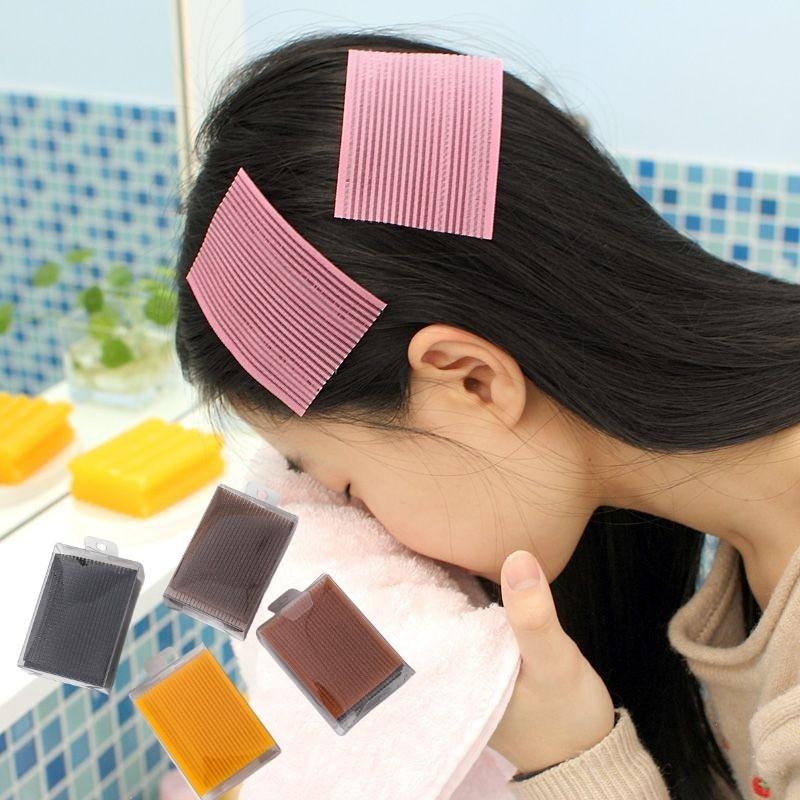 🔴台灣現貨+發票 時尚瀏海貼 瀏海貼 10入 瀏海固定髮貼 瀏海髮貼 魔鬼氈 髮貼片 化妝好物 魔法瀏海貼-細節圖3