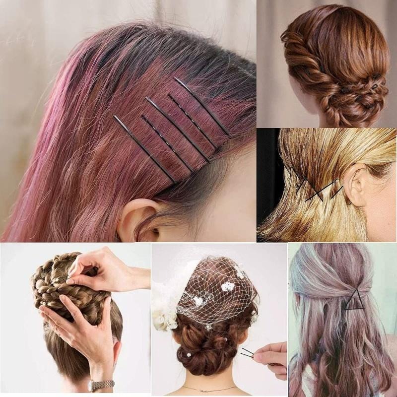 🔴台灣現貨+發票 小黑夾 小黑夾 一字夾 固定夾 黑色髮夾 碎髮夾 盤髮夾 包頭夾 瀏海夾 波浪夾 小鐵夾 鐵夾 黑夾-細節圖2