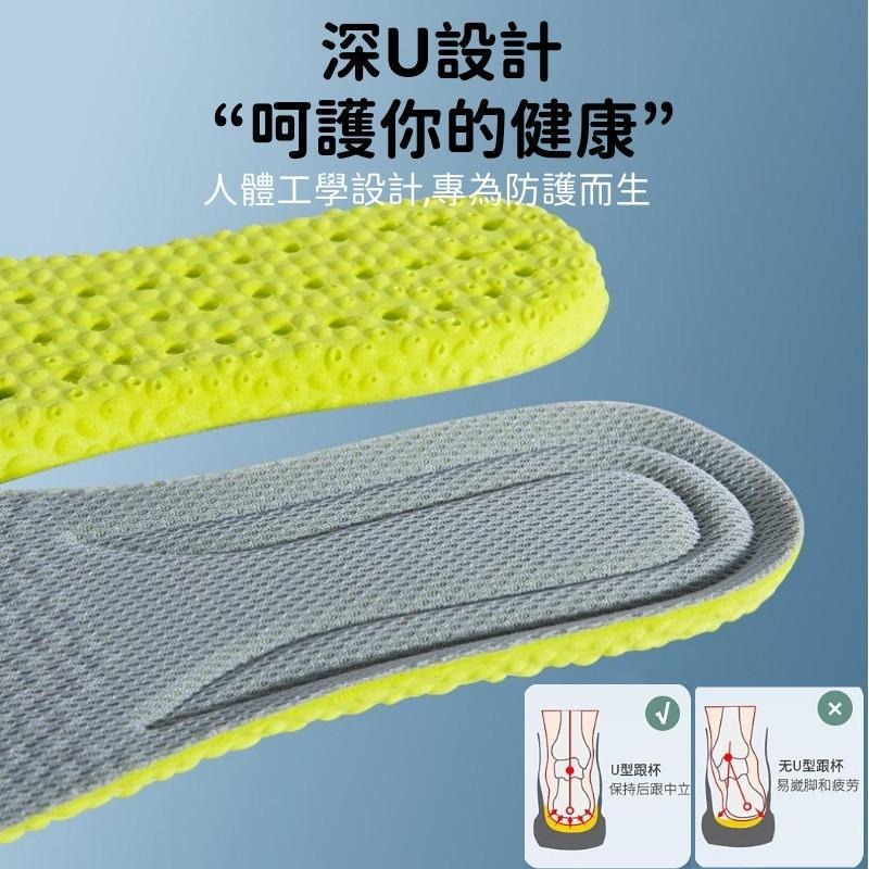 🔴台灣現貨+發票 運動鞋墊 艾草 增高鞋墊 超柔軟 舒適 踩屎感 除臭 吸汗 鞋墊 足弓墊 扁平足鞋墊 減壓鞋墊 PU鞋-細節圖6