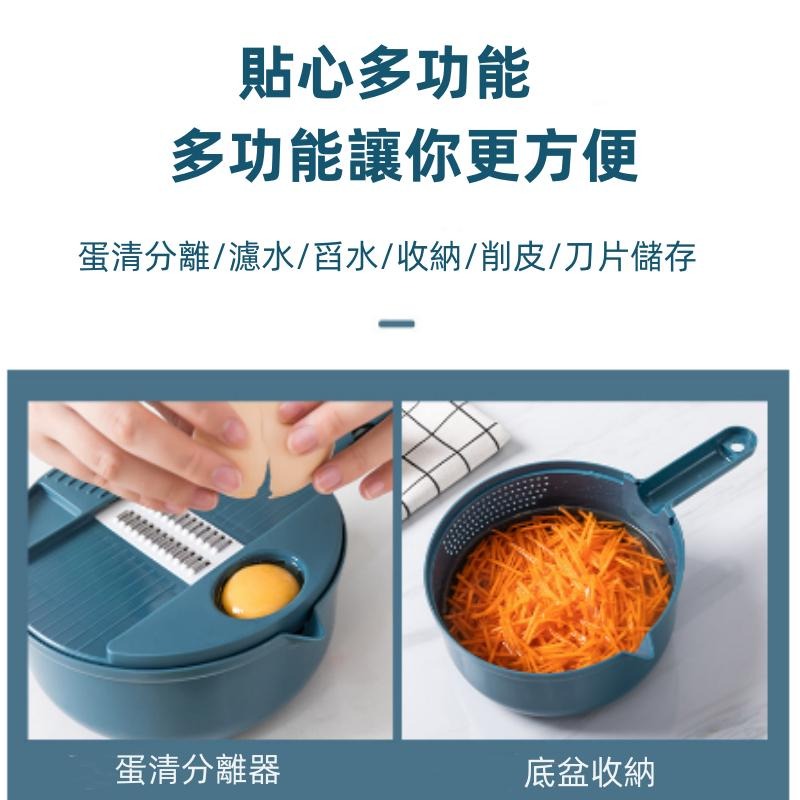 🔴台灣現貨+發票 多功能切菜器 廚房用品切絲器 土豆絲切絲器 土豆擦絲器 傢用廚房切片器 傢用蘿蔔刨絲神器 蘿蔔刨絲器-細節圖2