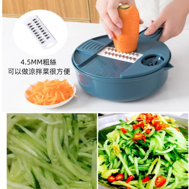 🔴台灣現貨+發票 多功能切菜器 廚房用品切絲器 土豆絲切絲器 土豆擦絲器 傢用廚房切片器 傢用蘿蔔刨絲神器 蘿蔔刨絲器-細節圖4