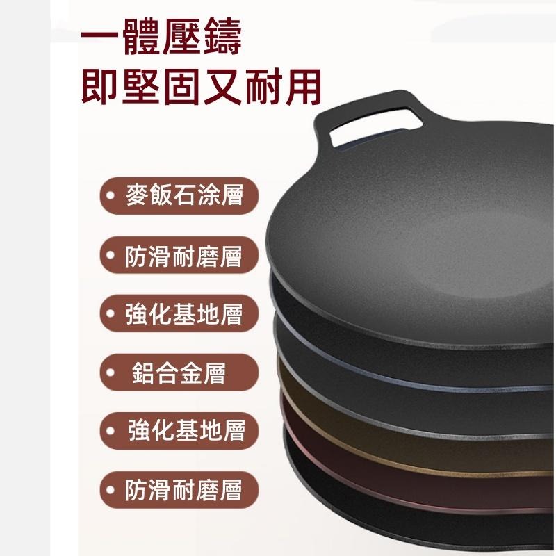 🔴現貨 韓式麥飯石烤盤 露營烤盤 麥飯石烤肉盤 韓式烤盤 燒烤盤 不沾烤盤 卡式爐烤盤 烤肉盤-細節圖7