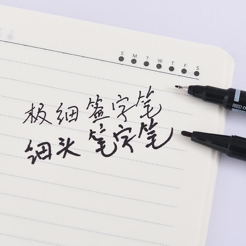 🔴現貨【雙頭簽字筆】 油性筆 防水 奇異筆 記號筆 大頭筆 麥克筆 速乾 辦公用品 油性-細節圖3