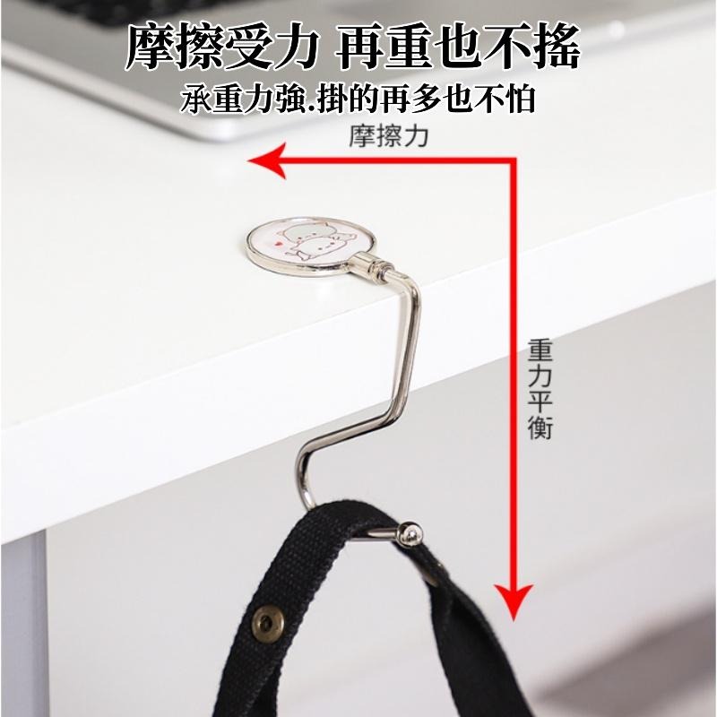 🔴現貨 圓形桌邊包包掛勾 桌邊掛勾 金屬掛勾 包包掛勾 桌邊掛鉤 隨身掛勾 掛勾 桌邊掛勾-細節圖5