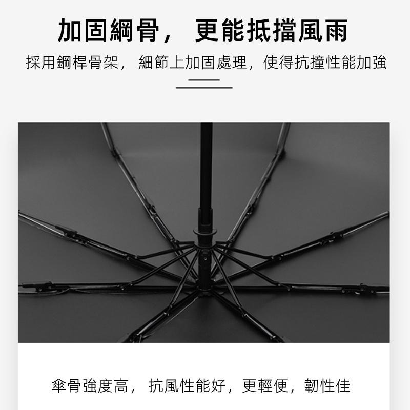 🔴現貨【小熊自動傘 】黑膠不透光晴雨傘 雨傘 8骨 一鍵自動開收傘 折傘 摺疊傘 折疊傘-細節圖7