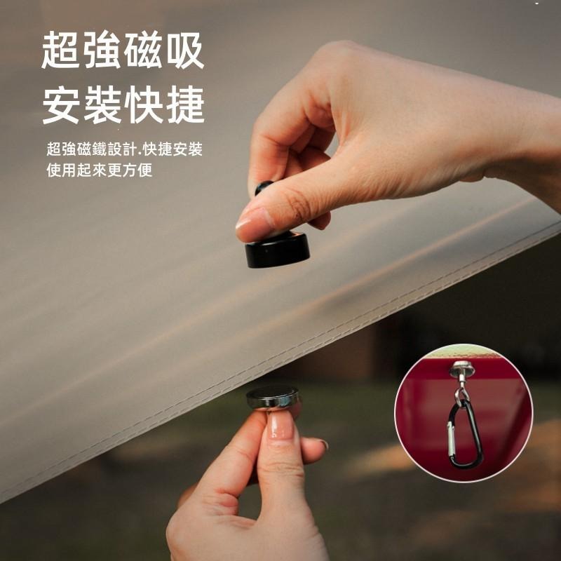 🔴台灣現貨+發票 天幕帳篷固定器 戶內外磁鐵掛鉤 強磁磁性掛鉤 露營磁吸燈掛鉤 掛鉤 磁吸登山扣 天幕磁鐵掛鉤 掛勾-細節圖3