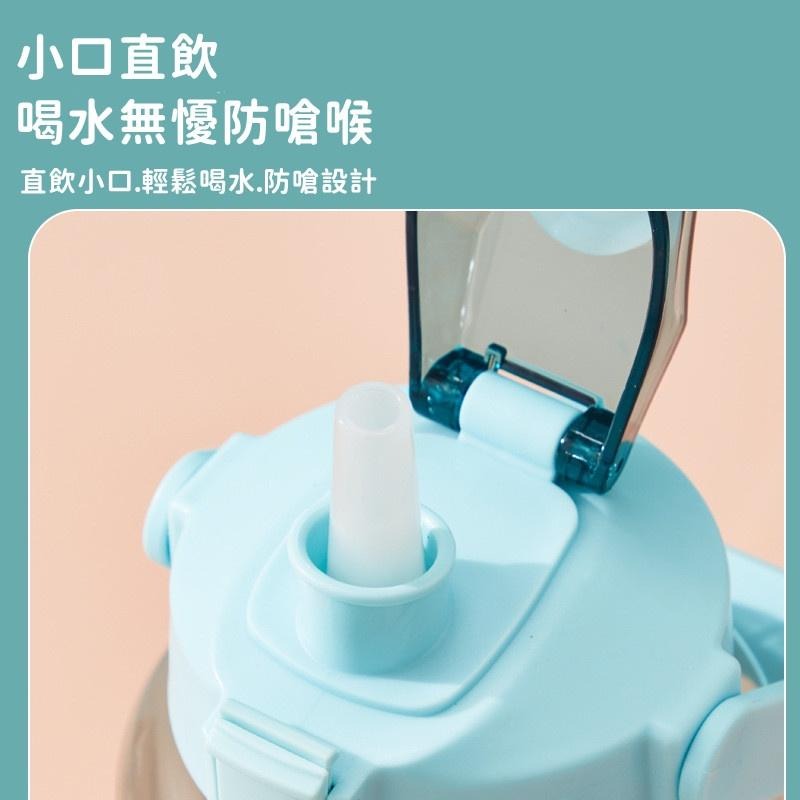 🔴現貨【運動大水壺】 2公升提把水壺 2000ml 大容量水壺 附吸管 健身用 附提把 外出攜帶-細節圖2
