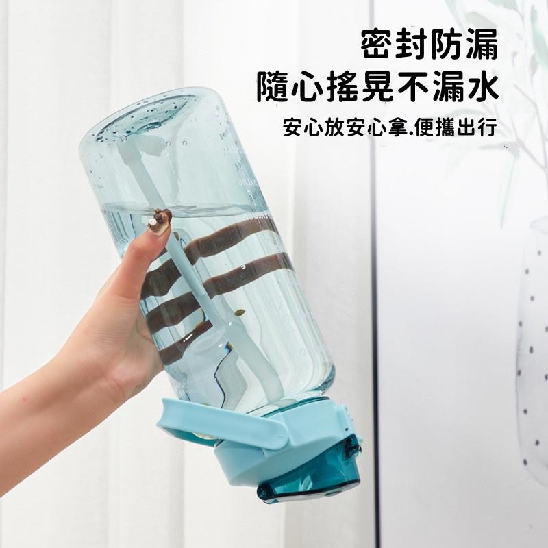 🔴現貨【運動大水壺】 2公升提把水壺 2000ml 大容量水壺 附吸管 健身用 附提把 外出攜帶-細節圖3