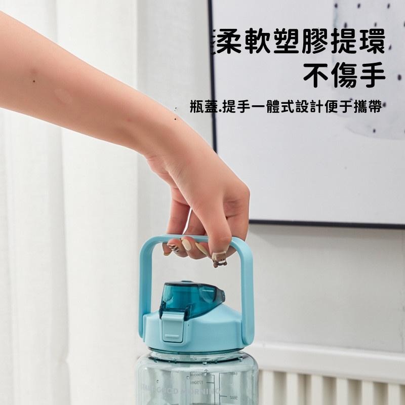 🔴現貨【運動大水壺】 2公升提把水壺 2000ml 大容量水壺 附吸管 健身用 附提把 外出攜帶-細節圖6