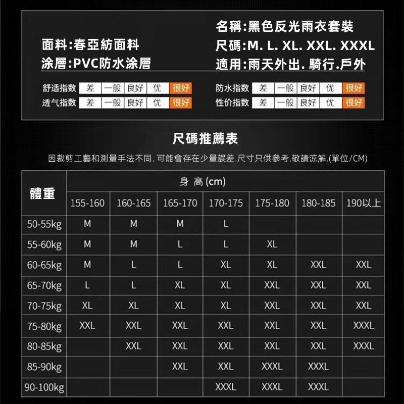 🔴現貨【反光機車雨衣】成人雨衣 加厚式 兩件式雨衣 雨衣 雨褲 雨衣套裝 摩托車雨衣 防水防風 2件式雨衣 反光條雨衣-細節圖9