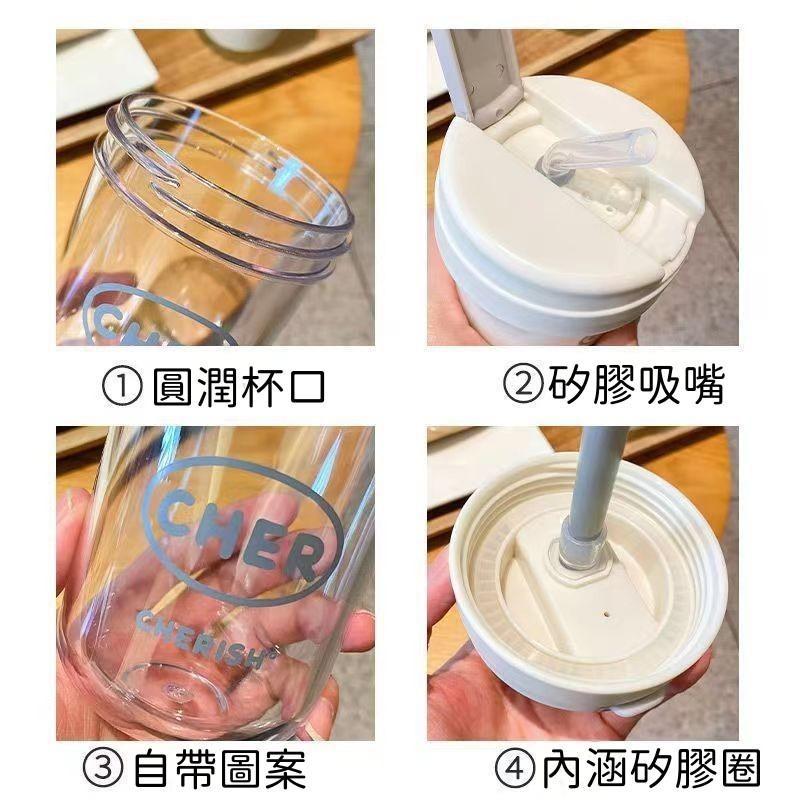 🔴台灣現貨+發票 塑料水杯 簡約高顏值吸管杯 迷你學生便攜杯 噸噸水杯 咖啡隨手杯330ml-細節圖8