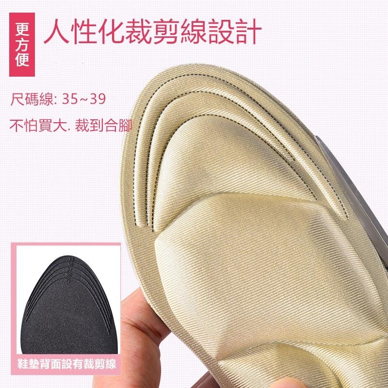 🔴現貨 【7D高跟鞋鞋墊】海棉後跟保護鞋墊 1雙 鞋墊 後跟貼二合一鞋墊 透氣吸汗 防滑 減震-細節圖6