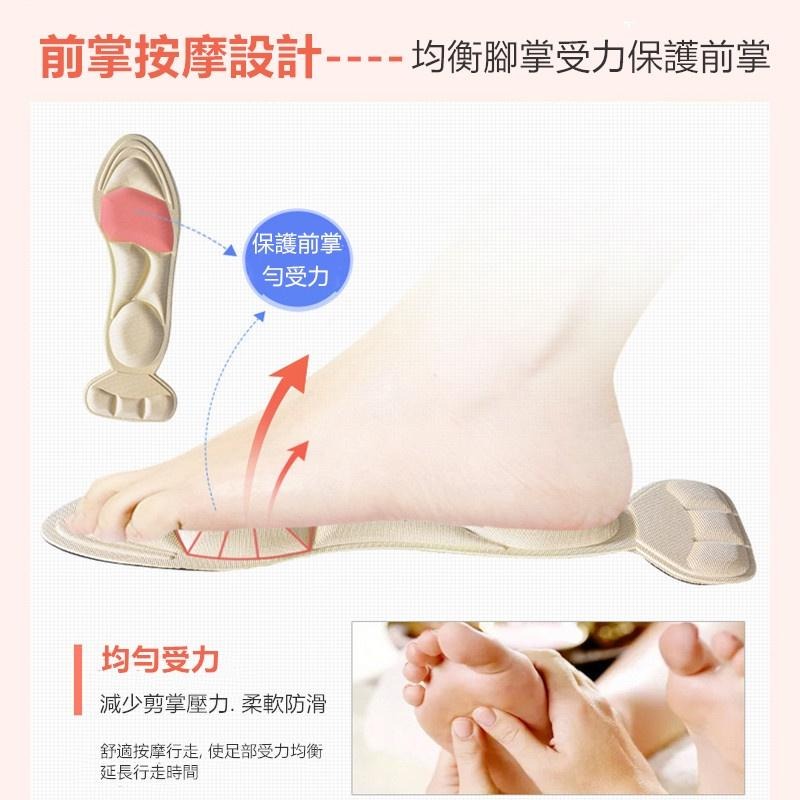 🔴現貨 【7D高跟鞋鞋墊】海棉後跟保護鞋墊 1雙 鞋墊 後跟貼二合一鞋墊 透氣吸汗 防滑 減震-細節圖8