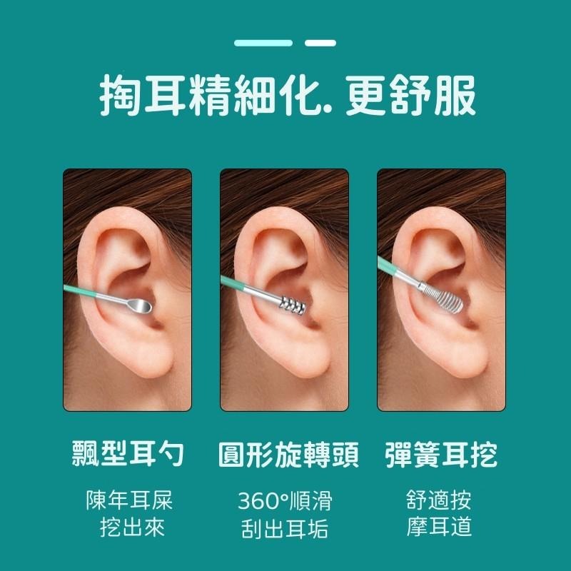 🔴台灣現貨+發票 便攜式挖耳6件組 皮套 挖耳工具 掏耳棒组 掏耳棒 採耳 挖耳朵 挖耳勺 挖耳器-細節圖8