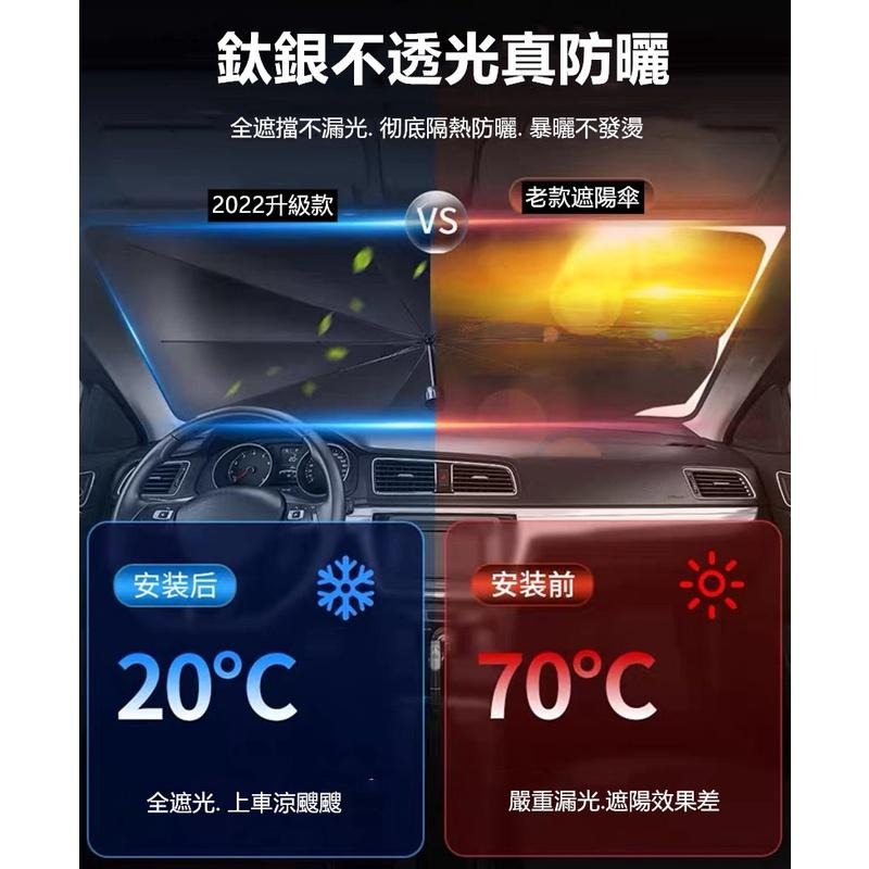 🔴現貨 汽車遮陽傘 車用遮陽傘 【1秒安裝】前擋遮陽簾 遮陽 隔熱 汽車遮陽簾 車用遮陽 車用遮陽簾 車用遮陽傘-細節圖2