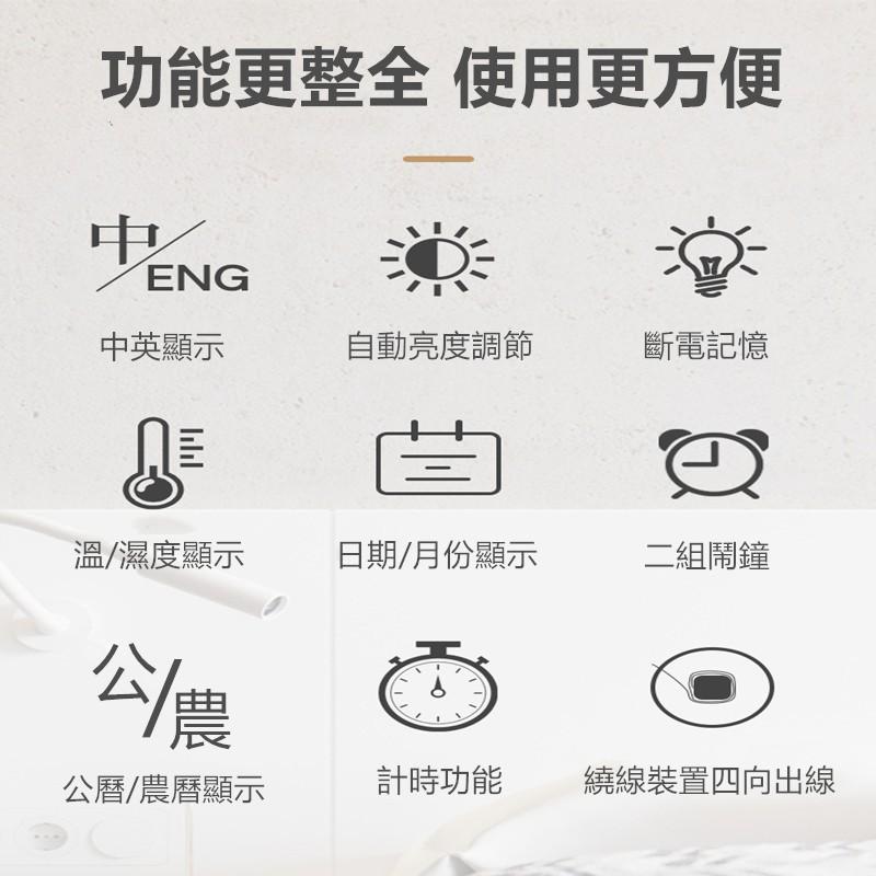 🔴現貨【12吋圓形掛鍾】LED 電子鐘 時鐘 壁鐘 掛鐘 座鐘 桌鐘 時鍾 數字時鐘 立體電子時鐘 壁掛 電子鐘-細節圖8