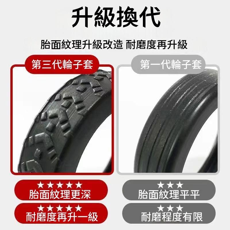 🔴台灣現貨+發票 行李箱輪子保護套 升級款輪子保護套 靜音保護套 拉桿箱腳輪 推車行李箱腳套 行李箱輪套 矽膠 防髒-細節圖6