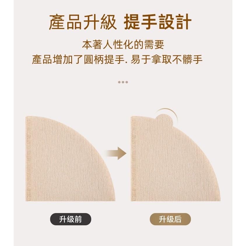 🔴台灣現貨+發票 咖啡濾紙 錐形濾紙 濾紙 無漂白 無異味 2-4人 漂白 無漂白濾紙40入100入 咖啡用品 濾紙-細節圖7