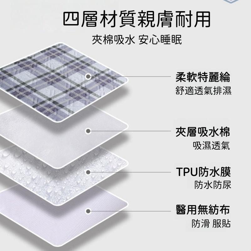 🔴台灣現貨+發票 四季通用護理墊 防漏床墊 隔尿墊 大尺寸防水墊子 老人護理墊 生理期床墊 防側漏例假床墊 防水可洗透氣-細節圖4