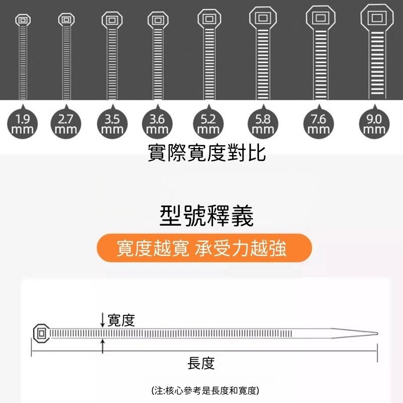 🔴台灣現貨+發票 扎線帶 束帶100入 多用途 尼龍綁帶 工業級 線帶 理線帶 綁線帶 尼龍束帶 扎帶-細節圖6