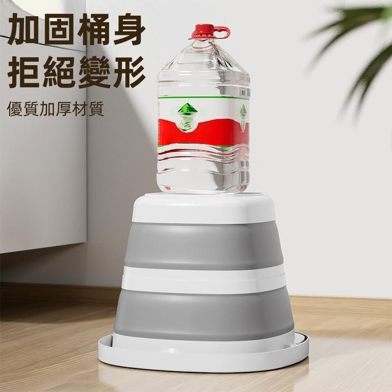 台灣現貨+發票 加大款 10L大容量 折疊水桶 摺疊水桶 洗臉盆 儲水 洗車 釣魚桶 伸縮水桶 折疊泡腳桶 收納水桶-細節圖4