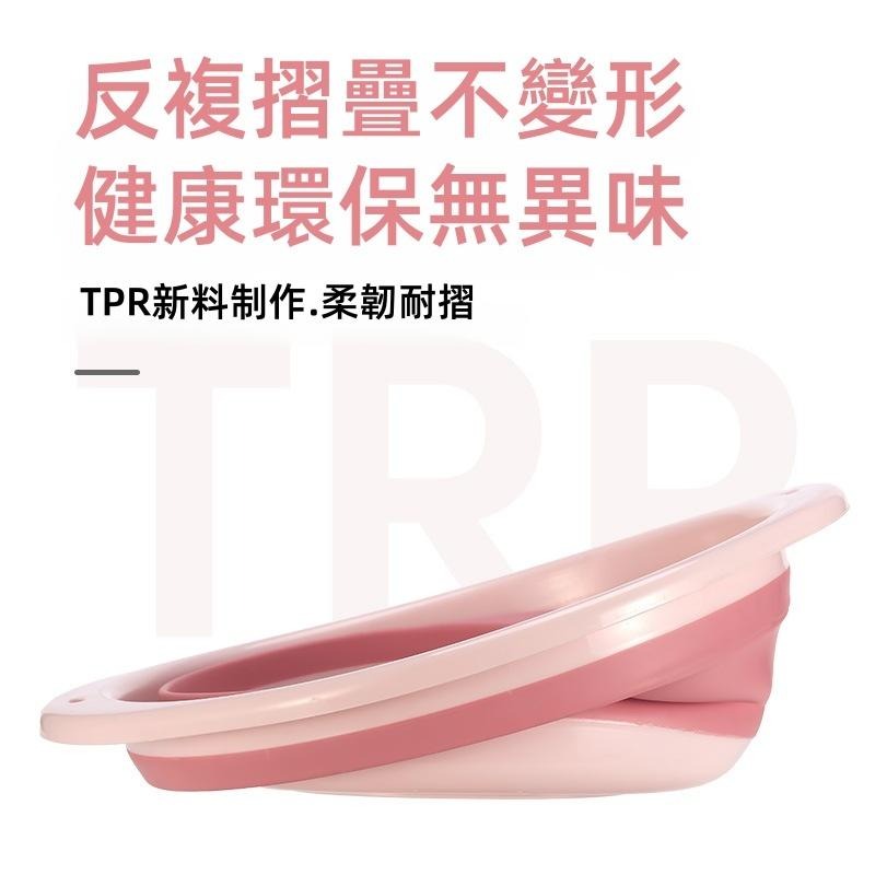 台灣現貨+發票 摺疊洗臉盆 家用加厚折疊洗臉盆 學生宿舍臉盆 便攜塑膠臉盆 伸縮臉盆 大號盆子 折疊臉盆-細節圖7