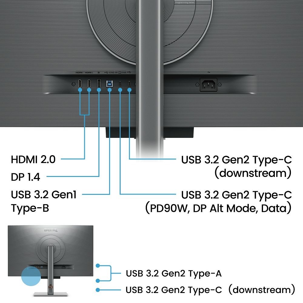 BenQ 明基RD320U 4K 光智慧護眼螢幕(32型/4K/HDMI/DP/Type-C/IPS)-細節圖7