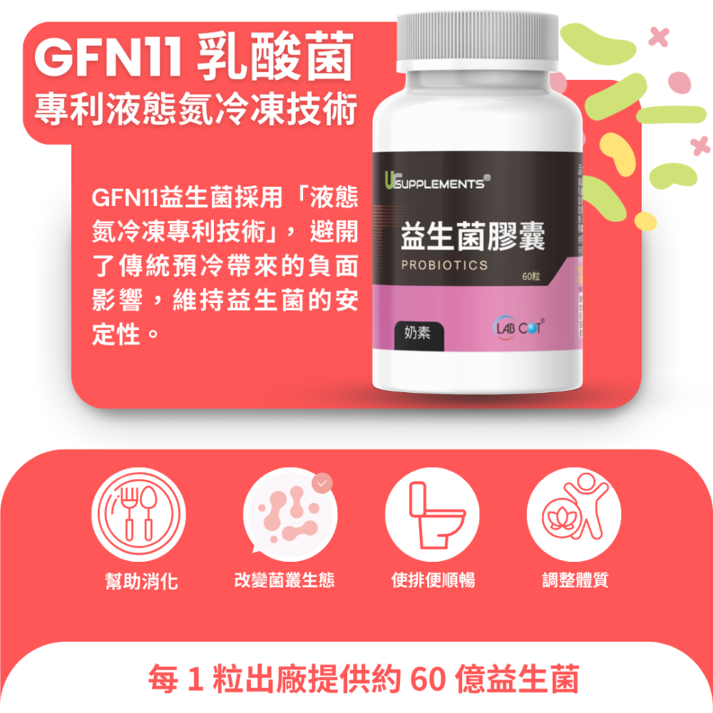 Ur-Probiotic 15益生菌膠囊 專利菌株/專利EPICOR後生元 60顆/瓶 奶素【你的補充品】-細節圖2