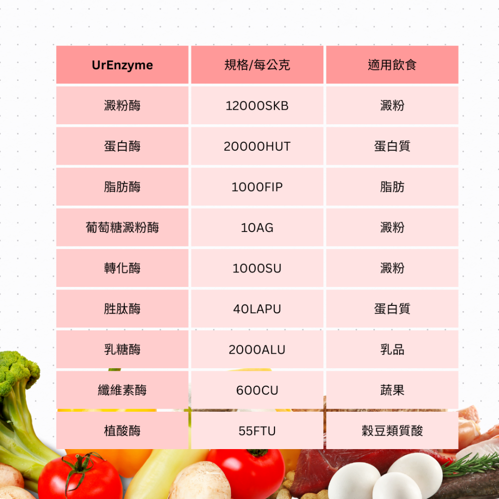 綜合酵素膠囊 Enzyme 9種綜合酵素 60顆/瓶 全素《UrSupplements》-細節圖2